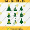 Christmas Tree Bundle SVG Christmas SVG SVG Files Silhouette Cut Files Cricut Cut Files. Instant download. Design 176