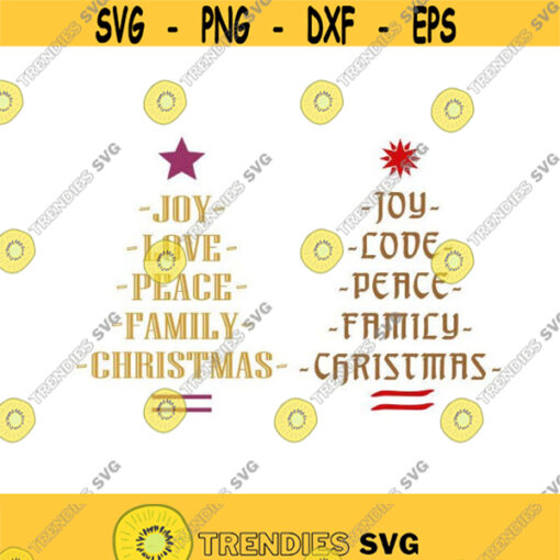 Christmas Tree Decal Cuttable Design SVG PNG DXF eps Designs Cameo File Silhouette Design 1189