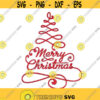 Christmas Tree Merry Design Monogram Machine Embroidery INSTANT DOWNLOAD pes dst Design 335