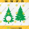 Christmas Tree Monogram SVG Distressed Christmas Tree Christmas SVG SVG Files Silhouette Cut Files Cricut Cut Files Design 204