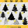 Christmas Tree SVG Bundle Christmas Tree SVG Files For Cricut Vintage Christmas SVG Christmas Cut Files For Crafting Pine Tree Svg .jpg