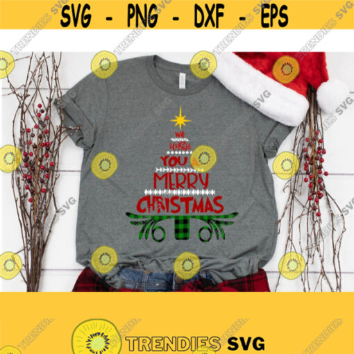 Christmas Tree SVG Christmas SVG Buffalo Plaid SVG Christmas Clipart Digital Cut FIles Svg Dxf Ai Pdf Eps Png Jpeg