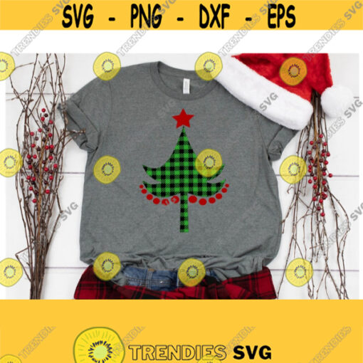 Christmas Tree SVG Christmas SVG Christmas Clip Art Buffalo Plaid Svg Digital Cut Files Svg Dxf Ai Pdf Eps Png Jpeg