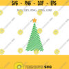 Christmas Tree SVG Christmas tree Doodle SVG Christmas Tree Christmas Clip Art Christmas Cut Files Cricut Silhouette Cut File