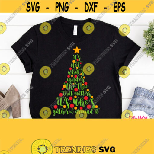 Christmas Tree Svg Christmas Tree with Saying Svg Christmas Quote Svg Christmas Shirt Svg Cut File for Baby Adult Boy Girl Mom Dad Design 261