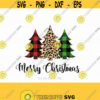 Christmas Tree Svg Merry Christmas SVG Christmas SVG Leopard Tree Plaid Tree Christmas svg for CriCut Files Silhouette jpg png dxf Design 374