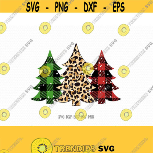 Christmas Tree Svg Merry Christmas SVG Christmas SVG Leopard Tree Plaid Tree Christmas svg for CriCut Files Silhouette jpg png dxf Design 711