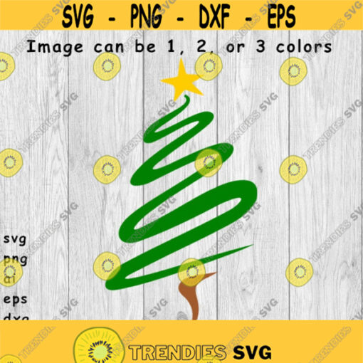 Christmas Tree Swirl svg png ai eps dxf files for Auto Decals Vinyl Decals Printing T shirts CNC Cricut other cut files Design 438
