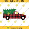 Christmas Tree Truck Cut Files Christmas SVG Files for Cricut Christmas Truck SVGCut Files Truck buffalo plaid Christmas Clipart