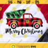 Christmas Tree Truck Svg Buffalo Plaid Svg Merry Christmas Svg Plaid Christmas Tree Svg Dxf Eps Png Holiday Cut Files Silhouette Cricut Design 2990 .jpg