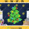 Christmas Tree with Lights Svg Christmas Svg Kawaii Christmas Tree Svg Dxf Eps Png Kids Cut Files Holiday Clipart Silhouette Cricut Design 773 .jpg