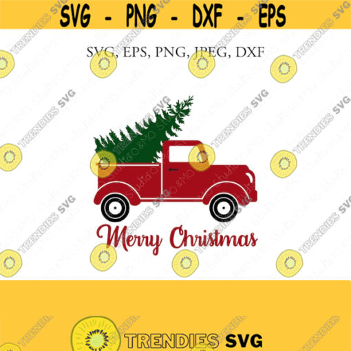 Christmas Truck SVG Christmas Tree SVG Christmas SVG Christmas Truck Christmas Cut Files Cricut Silhouette Cut File