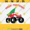 Christmas Truck Svg Monster Truck Svg Merry Christmas Svg Kids Cut File Boy Shirt Design Holiday Clipart Cutting FileDesign 857