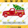 Christmas Truck and Tree SVG EPS PNG jpg dwg Digital Download Digital Vector Clipart Print Design 1828