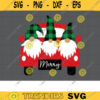 Christmas Truck with Gnomes SVG DXF Cute Buffalo Plaid Gnomes Christmas Road Trip svg dxf Cut Files for Cricut Clipart copy