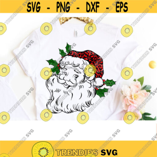 Christmas sublimation design Leopard Santa png Mommy and Me png Christmas shirt Design Christmas sublimation transfers ready to press