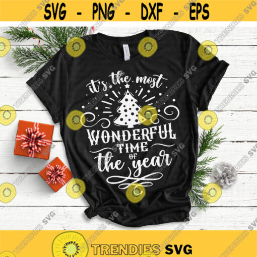 Christmas svg Its The Most Wonderful Time Of The Year svg Christmas Decorations svg Winter svg Cut File Cricut Silhouette Download Design 728.jpg