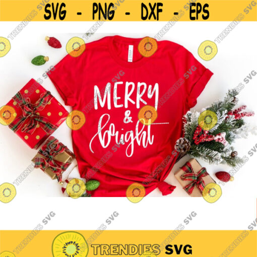 Christmas svg Merry and Bright svg Christmas svg files Christmas shirt svg Christmas sublimation transfers Christmas quotes svg