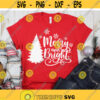 Christmas svg Merry and Bright svg Merry Christmas svg Holiday svg dxf png eps Christmas Shirt Cut File Cricut Silhouette Clipart Design 1091.jpg