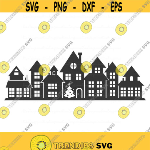 Christmas town decoration svg christmas village svg christmas svg png dxf Cutting files Cricut Funny Cute svg designs Design 917