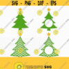 Christmas tree monogram SVG monogram Christmas SVG Cutting File Svg CriCut Files svg jpg png dxf Silhouette cameo Design 194