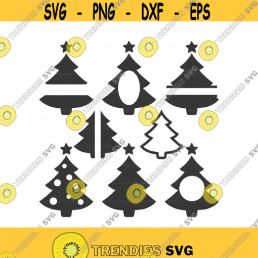 Christmas tree svg christmas svg christmas ornament svg monogram svg png dxf Cutting files Cricut Funny Cute svg designs print for t shirt Design 307