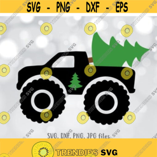Christmas tree truck svg Monster truck svg Boy truck svg files Holiday truck svg Boy Christmas truck svg Boy shirt design svg cut file Design 102