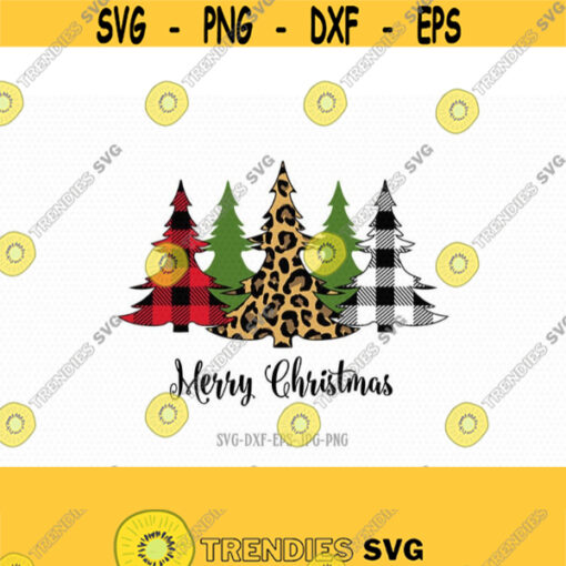 Christmas trees svg Leopard Print Svg christmas sublimation SVG Merry Christmas SVG Cutting File CriCut Files svg jpg png dxf Silhouette Design 474