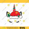 Christmas unicorn SVG Unicorn SVG Santa Claus Svg Unicorn Monogram svg Christmas svg Cutting File Svg Svg File for Cricut 748 copy