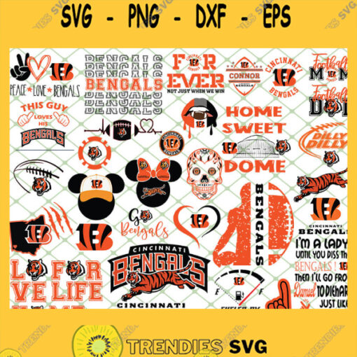 Cincinnati Bengals NFL SVG Bundle 1