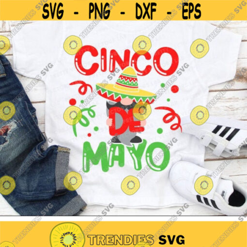 Cinco de Mayo Gnome Svg Fiesta Cut Files Gnome with Mexican Hat Svg Cinco de Mayo Quote Svg Dxf Eps Png Funny Clipart Silhouette Cricut Design 1456 .jpg