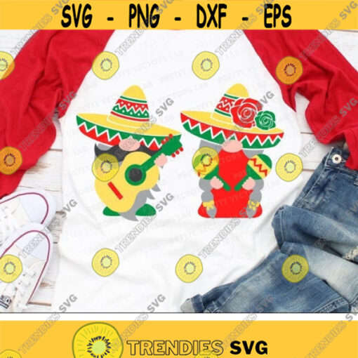 Cinco de Mayo Gnomes Svg Fiesta Cut Files Cinco de Mayo Svg Dxf Eps Png Funny Gnomes Svg Gnome Boy Girl Clipart Silhouette Cricut Design 1125 .jpg