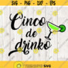 Cinco de drinko svg cinco de mayo svg tequila svg cinco de drinko clipart cut files cricut silhouette png eps svg Design 3012
