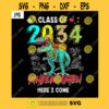 Class Of 2034 Kindergarten Here I Come PNG Dinosaur T Rex Back To School Kids Teens JPG
