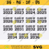 Class of SVG BUNDLE class of Seniors SVG png Graduation class of svg png first day of school jersey font Back to School class of png copy