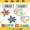 Clean and Dirty Child Laundry Label SVG Cut File Bundle Laundry SVG Clean SVG Dirty Svg Laundry Cut File Clean Dirty Cut File Design 110 .jpg