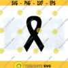 Clipart for Causes Black Awareness Ribbon Sleep Apnea Mass Shooting Funerals or Change the Color Yourself Digital Download svg png Design 516