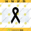 Clipart for Causes Black Awareness Ribbon Sleep Apnea Mass Shooting Funerals or Change the Color Yourself Digital Download svg png Design 517