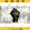 Clipart for Causes Black Distressed or Grunge Black Power Fist Black Lives Matter Black Solidarity Support Digital Download SVG PNG Design 1126
