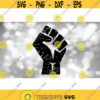 Clipart for Causes Black Distressed or Grunge Black Power Fist Black Lives Matter Black Solidarity Support Digital Download SVG PNG Design 838