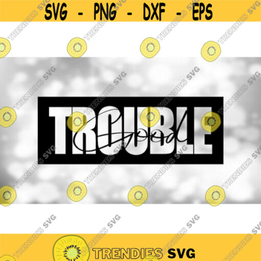 Clipart for Causes Good Trouble Words by John Lewis In Bold and Script Type Style Cut out of Black Rectangle Digital Download SVG PNG Design 1072