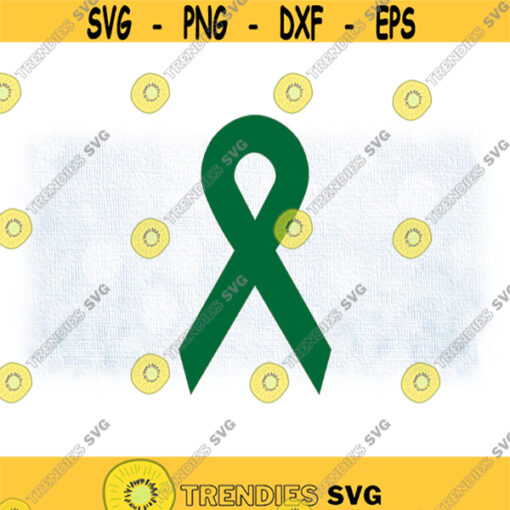Clipart for Causes Green Awareness Ribbon Major Depression Bipolar Disorder Cerebral Palsy Recycle More Digital Download svg png Design 735