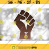 Clipart for Causes Large Black Power Fist in Brown Gradient Black Lives Matter Black Solidarity Support Digital Download SVG PNG Design 963