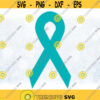 Clipart for Causes Teal Awareness Ribbon OCD Ovarian Cancer Tourette Syndrome PanicAnxiety Disorder PTSD Digital Download svgpng Design 295