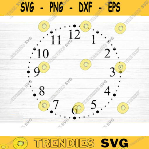 Clock Face Svg File Clock Face Template Vector Printable Clipart Clock Face Cricut Clock Face Silhouette Clock Face Decal Design 197 copy