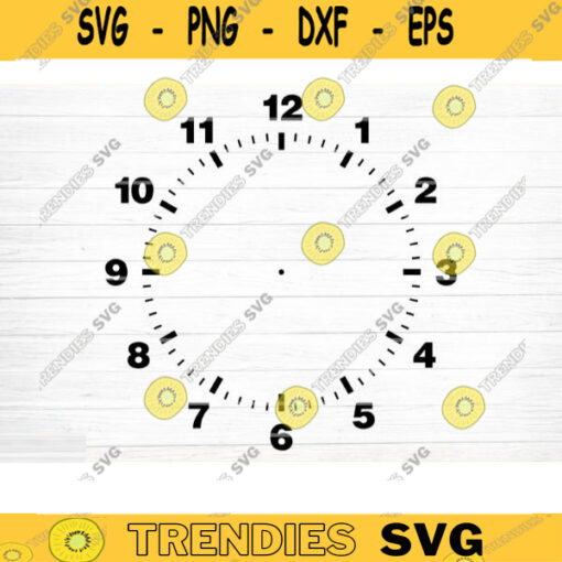 Clock Face Svg File Clock Face Template Vector Printable Clipart Clock Face Cricut Clock Face Silhouette Clock Face Decal Design 208 copy