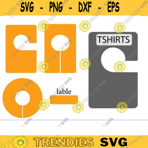 Closet Divider Template WORD pdf png psd eps svg ai dxf jpg Closet Divider Template and lable svg Clothing Rack Dividers template copy