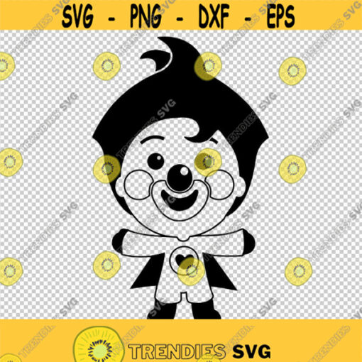 Clown Superhero Cartoon SVG PNG EPS File For Cricut Silhouette Cut Files Vector Digital File