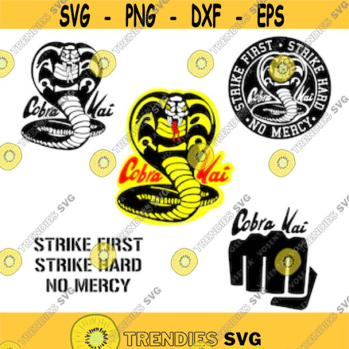 Cobra Kai Svg Bundle PNG PDF Cricut Silhouette Cricut svg Silhouette svg Digital Download Cobra Kai Logo Design 1947