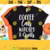Coffee Cats Witches and Spells Halloween SVG Files Basic Witch Svg Svg Dxf Eps Png Files files for Cricut Black Cat Svg Witches Svg Design 620